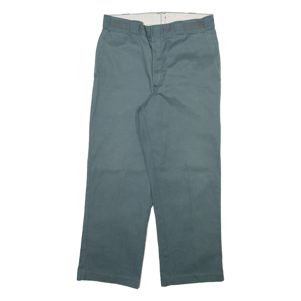 DICKIES Mens Trousers Blue Regular Straight W32 L28