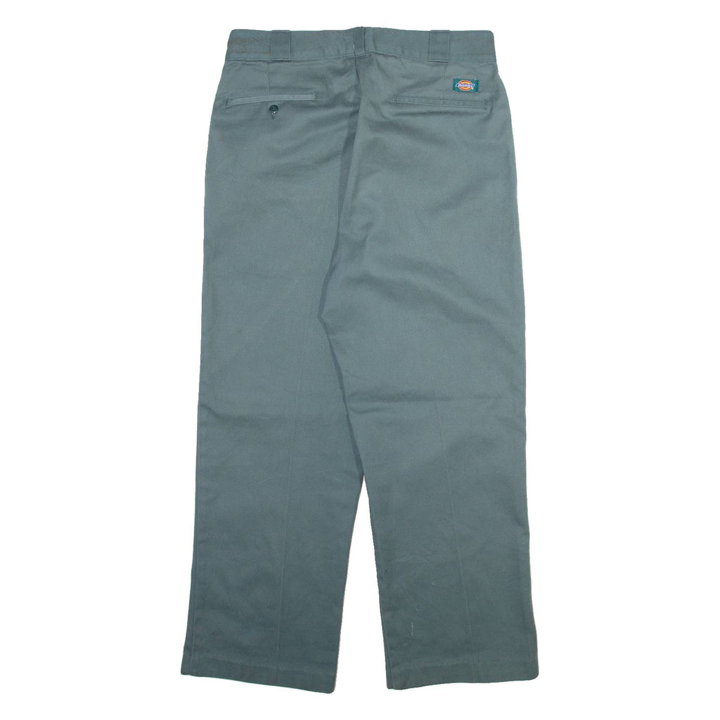 DICKIES Mens Trousers Blue Regular Straight W32 L28