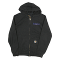 CARHARTT Mens Black Zip Up Hoodie M City Of Airdrie Arena Operations Workwear
