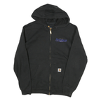 CARHARTT Mens Black Zip Up Hoodie M City Of Airdrie Arena Operations Workwear