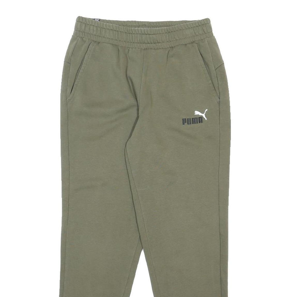 PUMA Womens Joggers Green Slim Tapered M W26 L28 Cotton Blend Casual