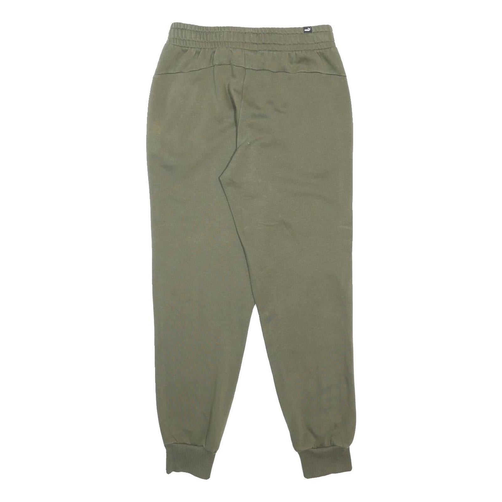 PUMA Womens Joggers Green Slim Tapered M W26 L28 Cotton Blend Casual