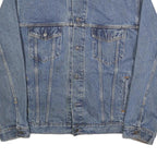 LEVI'S Mens Blue Denim Jacket L Cotton Button Classic Fit Casual