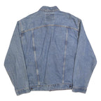 LEVI'S Mens Blue Denim Jacket L Cotton Button Classic Fit Casual