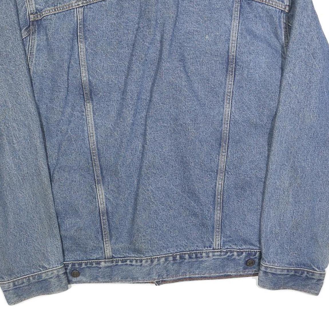 LEVI'S Mens Blue Denim Jacket L Cotton Button Classic Fit Casual