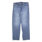 LEVI'S 505 Mens Jeans Blue Regular Straight Denim Medium W34 L32 Classic Zip