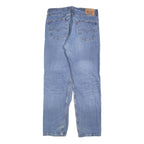 LEVI'S 505 Mens Jeans Blue Regular Straight Denim Medium W34 L32 Classic Zip