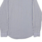 POLO RALPH LAUREN Mens Blue & White Striped Shirt M Classic Cotton Button-Down