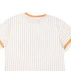 LOONEY TUNES Mens White & Orange Bugs Bunny Graphic T-Shirt S Short Sleeve Crew