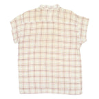 PATAGONIA Mens Cream & Red Plaid Cotton Shirt L Casual Relaxed Fit Lightweight