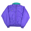COLUMBIA Mens Purple Teal Reversible Jacket M Polyester Zip Plain Casual