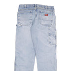 DICKIES Mens Regular Light Blue Denim Regular Fit Jeans W34 L33 Workwear
