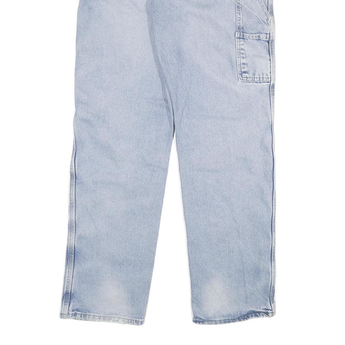 DICKIES Mens Regular Light Blue Denim Regular Fit Jeans W34 L33 Workwear