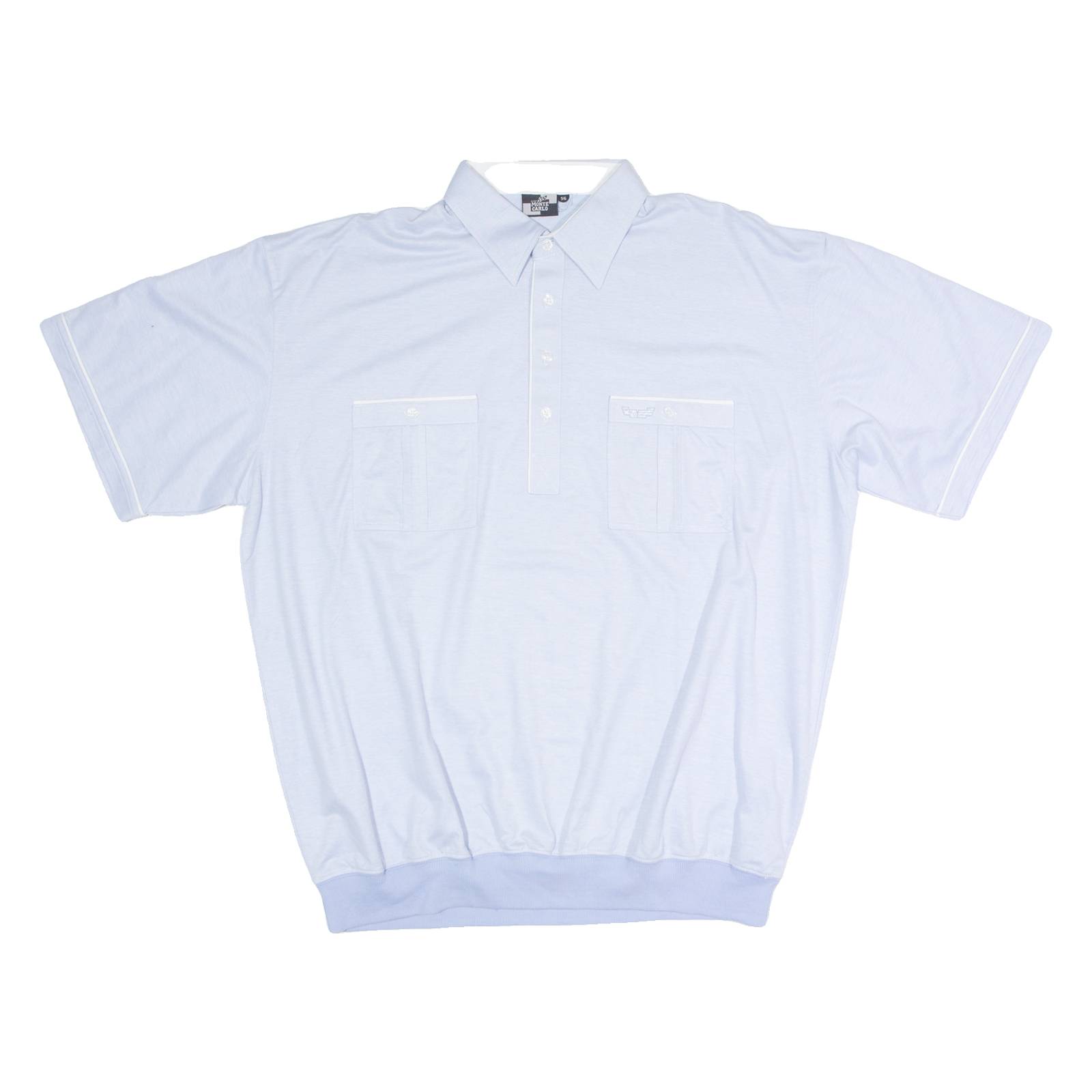 MONTE CARLO Mens Polo Shirt Blue 2XL