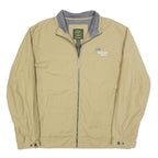 TIMBERLAND Mens Beige Cotton Blend Zip Jacket XL Plain Lightweight Workwear