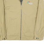 TIMBERLAND Mens Beige Cotton Blend Zip Jacket XL Plain Lightweight Workwear