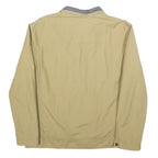 TIMBERLAND Mens Beige Cotton Blend Zip Jacket XL Plain Lightweight Workwear