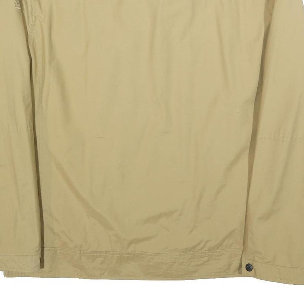TIMBERLAND Mens Beige Cotton Blend Zip Jacket XL Plain Lightweight Workwear