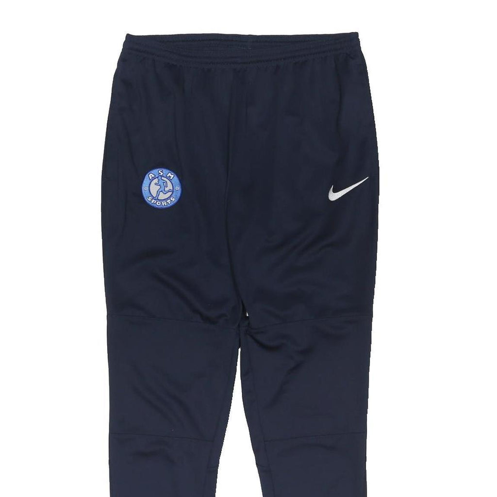 NIKE Mens Joggers Navy Blue ASM Sports Slim Tapered M W30 L29 Athletic Track