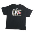 FANATIC Mens Black Super Bowl LIV Graphic T-Shirt XL Short Sleeve Crew Neck
