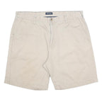 NAUTICA Mens Shorts Beige Casual Plain XL W38 Cotton Comfortable Classic Fit