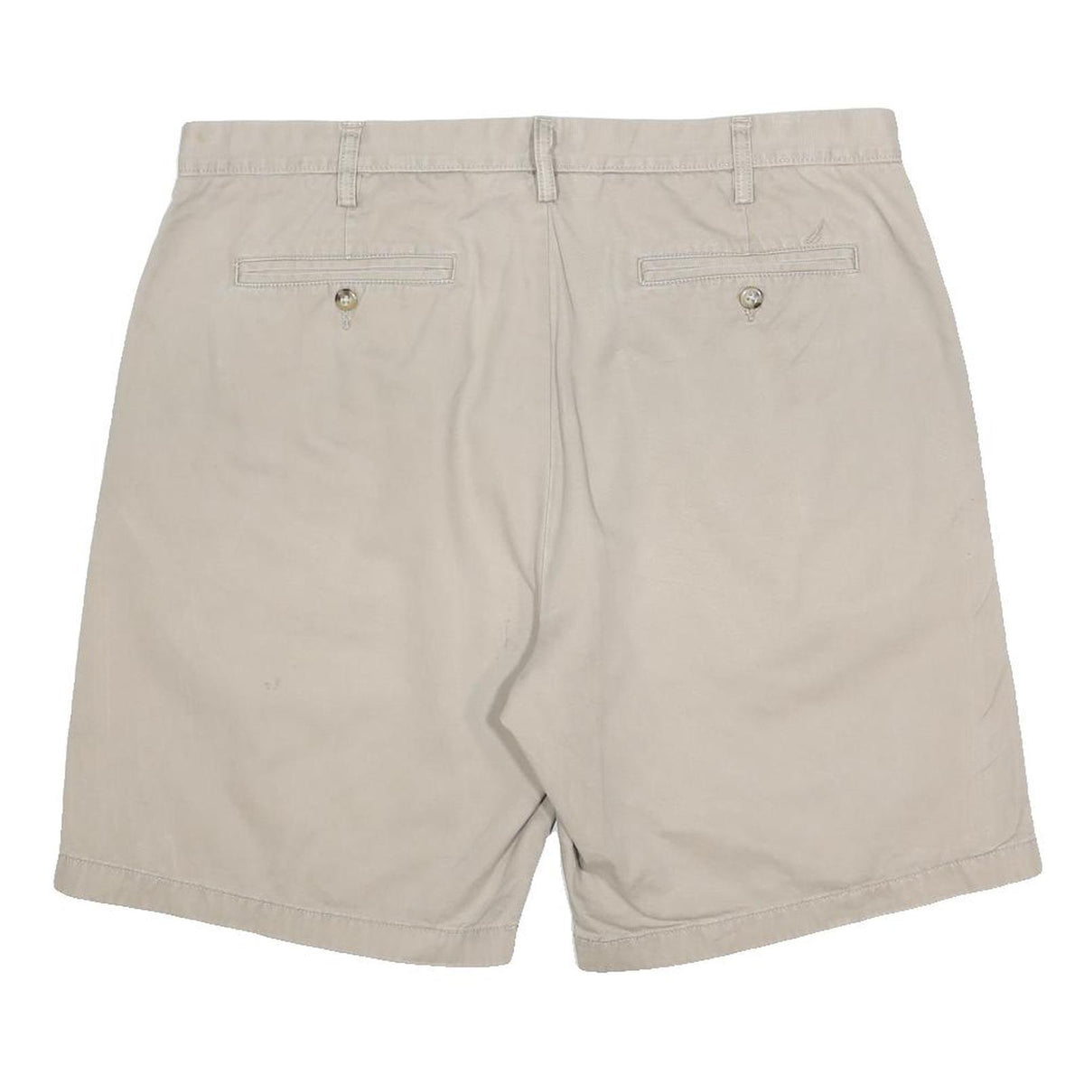 NAUTICA Mens Shorts Beige Casual Plain XL W38 Cotton Comfortable Classic Fit