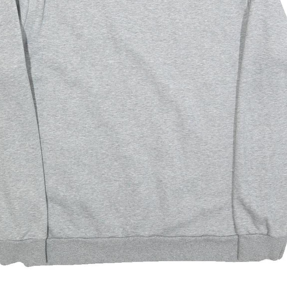 PUMA Mens Grey Cotton Blend Crew Neck M Sweatshirt Logo Casual Pullover