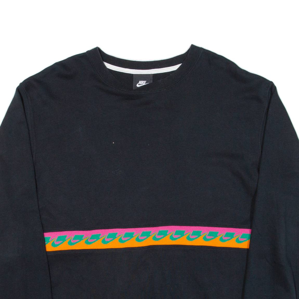 NIKE Womens Sweatshirt Black L