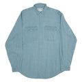 VINCI TRADITION Mens Plain Shirt Green Long Sleeve S