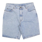 BASIC JEANS Mens Shorts Blue Denim XL W38 Classic Cotton Blend Casual