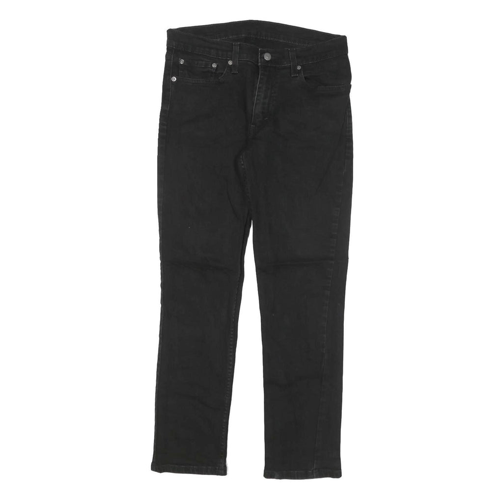 LEVI'S Mens Black Slim Jeans Denim W30 L28 Zip Classic Stylish Casual