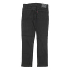 LEVI'S Mens Black Slim Jeans Denim W30 L28 Zip Classic Stylish Casual