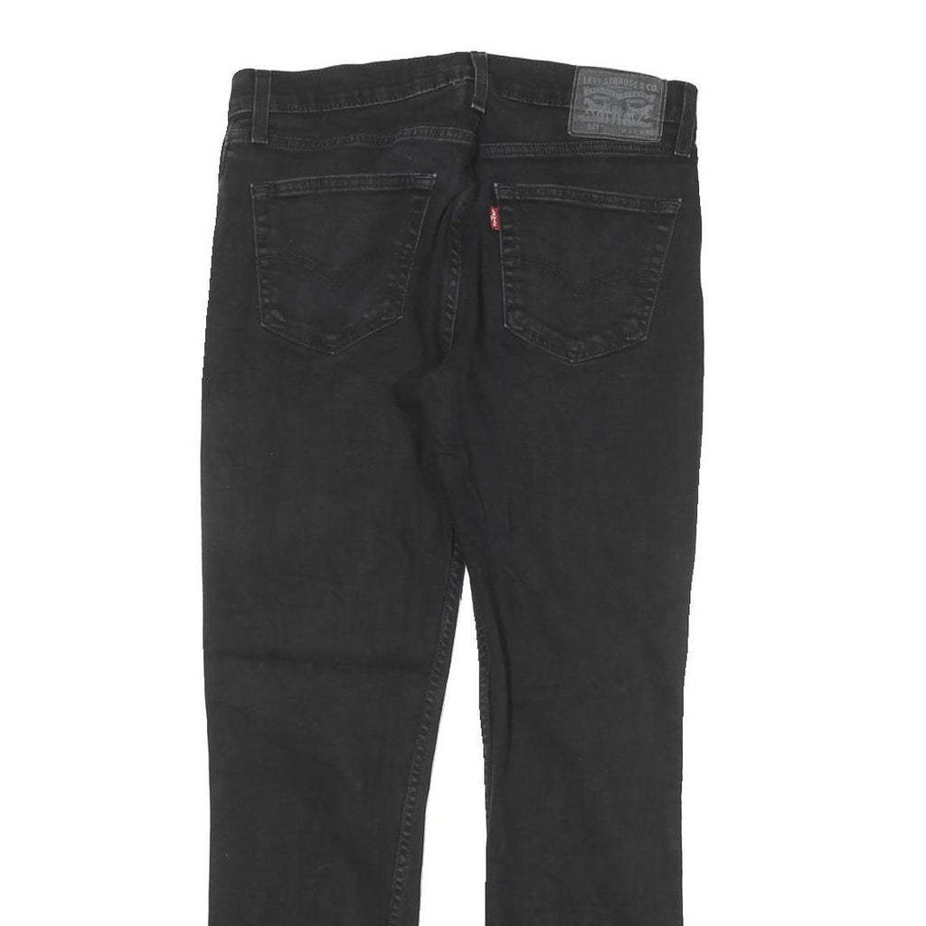 LEVI'S Mens Black Slim Jeans Denim W30 L28 Zip Classic Stylish Casual