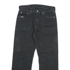 LEVI'S 501 Mens Black Regular Jeans Denim W32 L28 Classic Button Fly