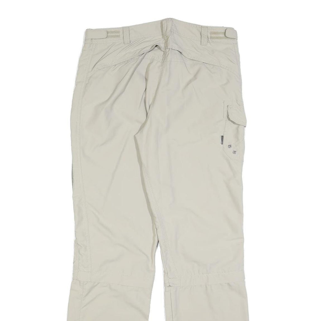 EP Womens Polyester Blend Cream Regular Fit Straight Leg Trousers W32 L32 Casual