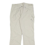 EP Womens Polyester Blend Cream Regular Fit Straight Leg Trousers W32 L32 Casual