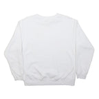 CALVIN KLEIN Mens White Crew Neck M Cotton Sweatshirt Classic Pullover