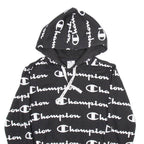 CHAMPION Mens Black Hoodie M