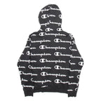 CHAMPION Mens Black Hoodie M