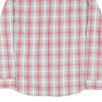WRANGLER Mens White & Red Checked Cotton Blend Shirt L Long Sleeve Casual