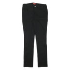 DICKIES Womens Black Slim Cotton Blend Trousers W30 L31 Zip Classic Fit
