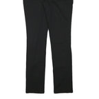 DICKIES Womens Black Slim Cotton Blend Trousers W30 L31 Zip Classic Fit