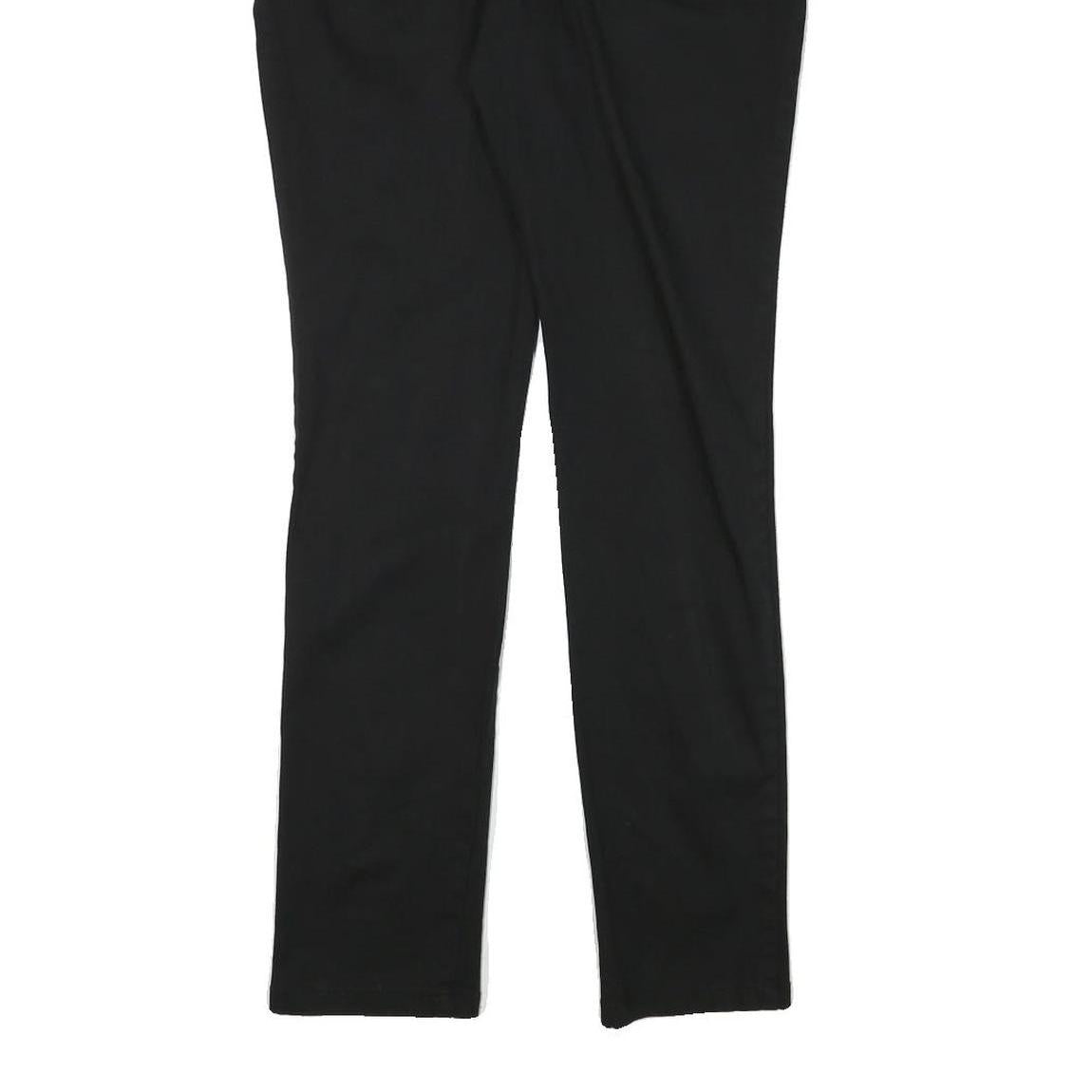 DICKIES Womens Black Slim Cotton Blend Trousers W30 L31 Zip Classic Fit