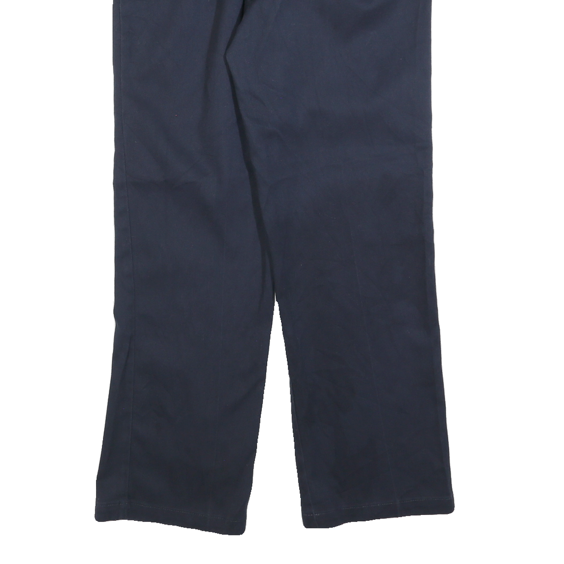 DICKIES Mens Cotton Blend Navy Regular Straight Trousers W31 L30 Workwear
