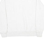 CHAMPION REVERSE WEAVE Mens White Crew Neck L Cotton Blend Pullover Sweatshirt