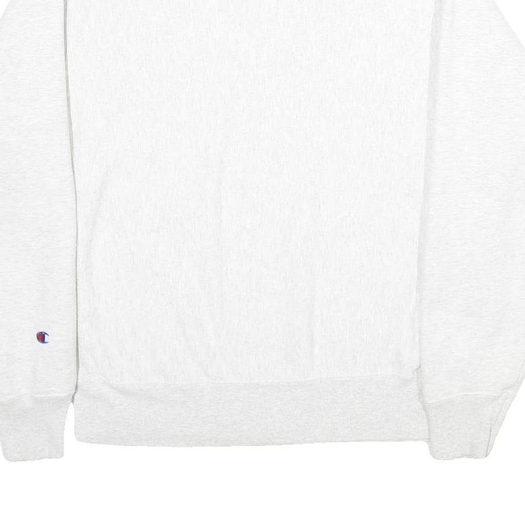 CHAMPION REVERSE WEAVE Mens White Crew Neck L Cotton Blend Pullover Sweatshirt