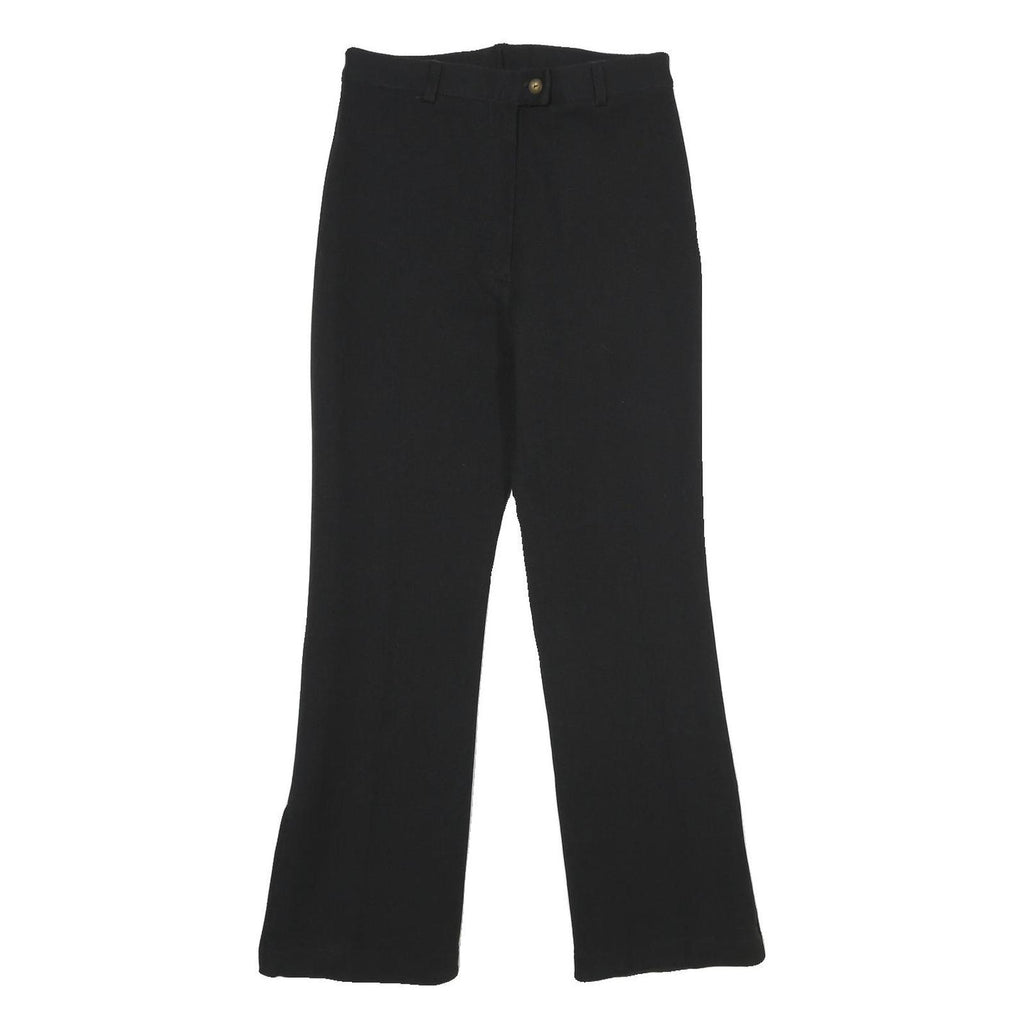 COLMAR Womens Wool Blend Black Regular Fit Straight Trousers W26 L28