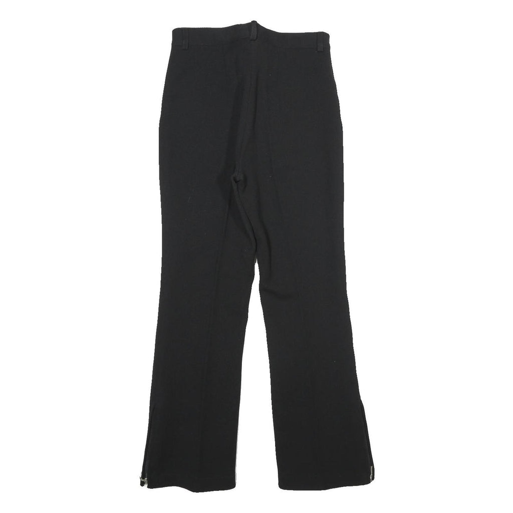 COLMAR Womens Wool Blend Black Regular Fit Straight Trousers W26 L28