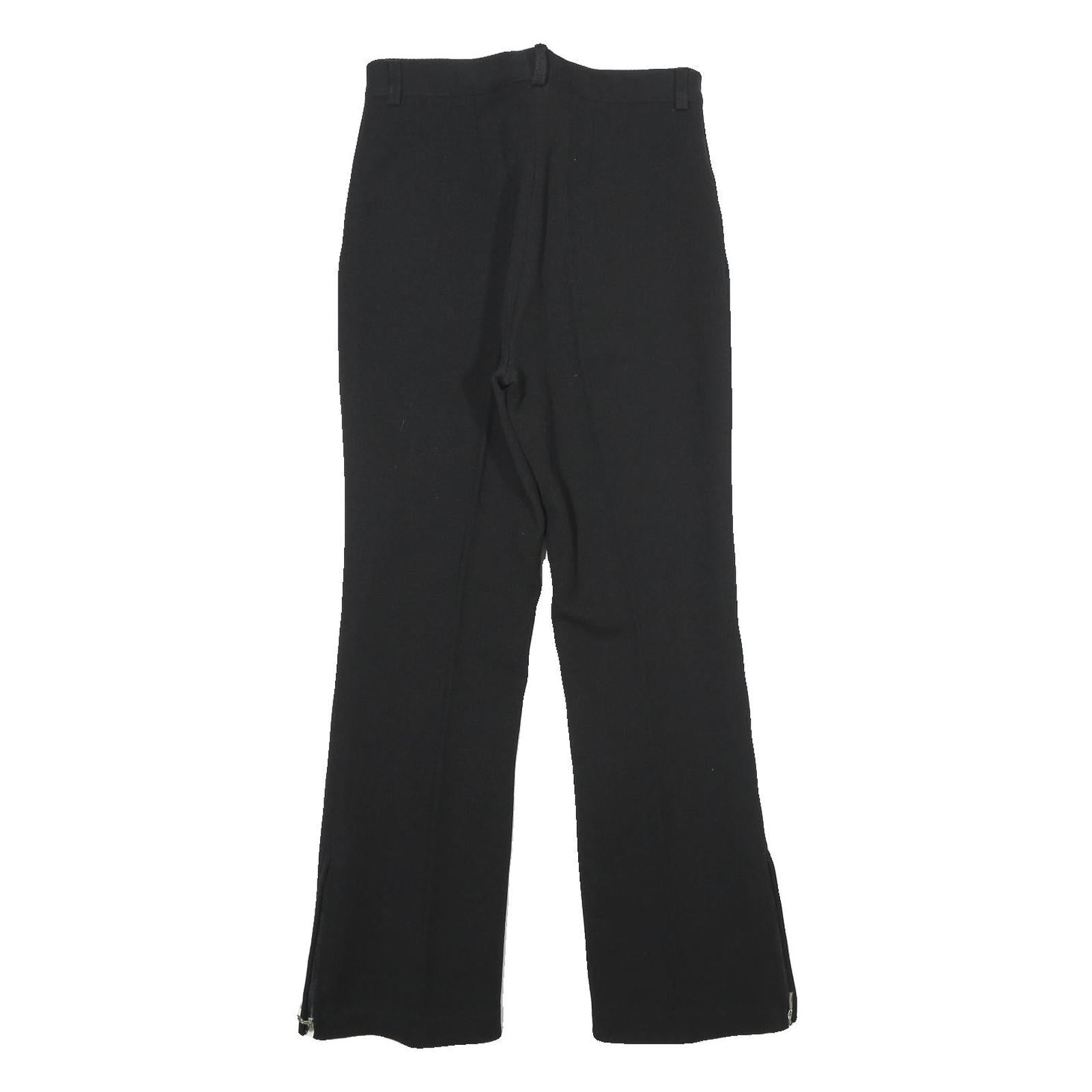 COLMAR Womens Wool Blend Black Regular Fit Straight Trousers W26 L28