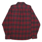 JACHS Mens Red & Black Check Shirt 2XL Cotton Long Sleeve Casual Buttoned
